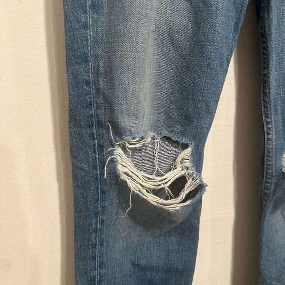 GRLFRND Karolina Distressed High-Rise Skinny Jeans Size 26 Fly Button - Picture 4 of 12